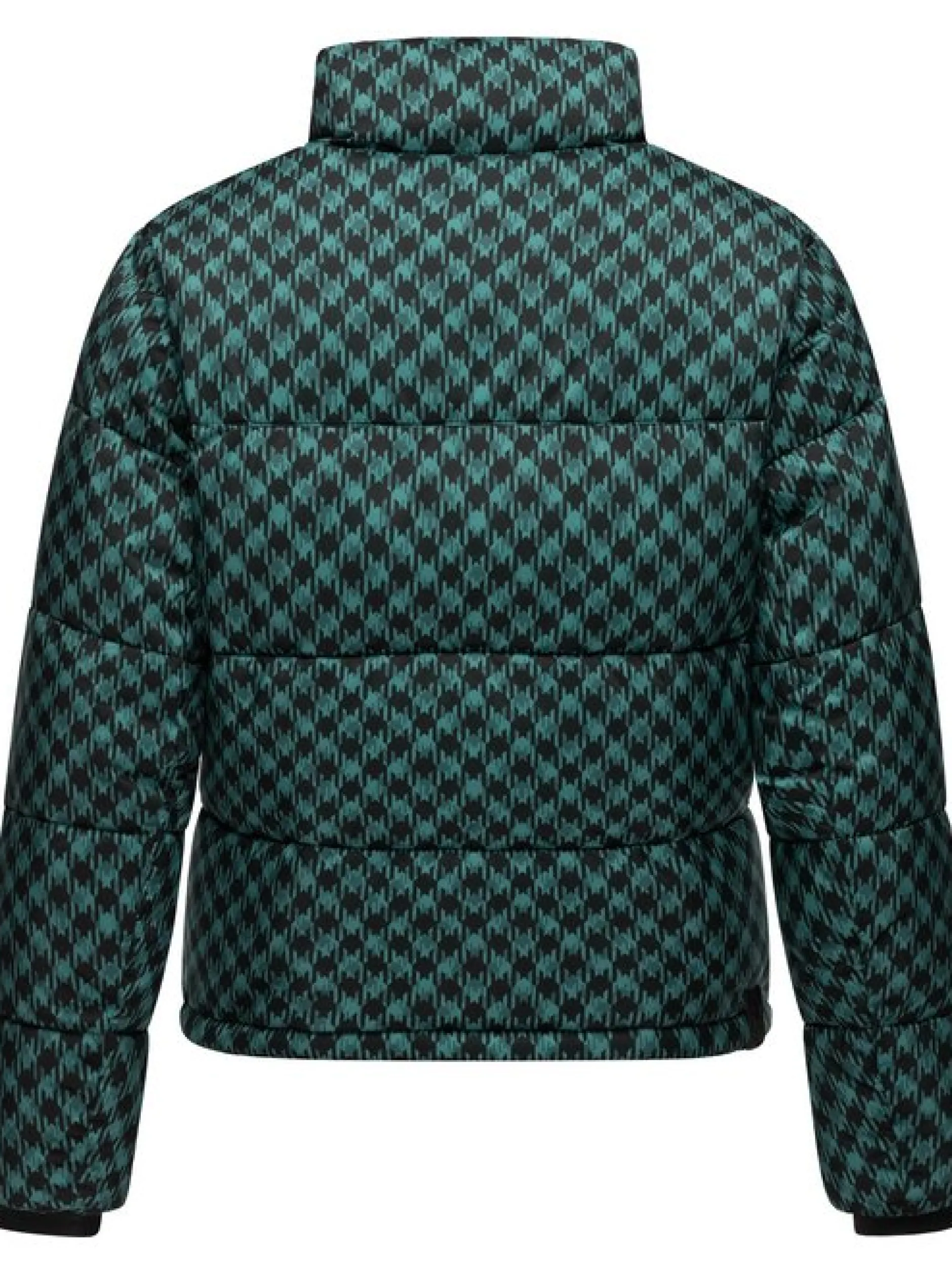 Ragwear Damen Winterjacke - Serah Print in smaragd