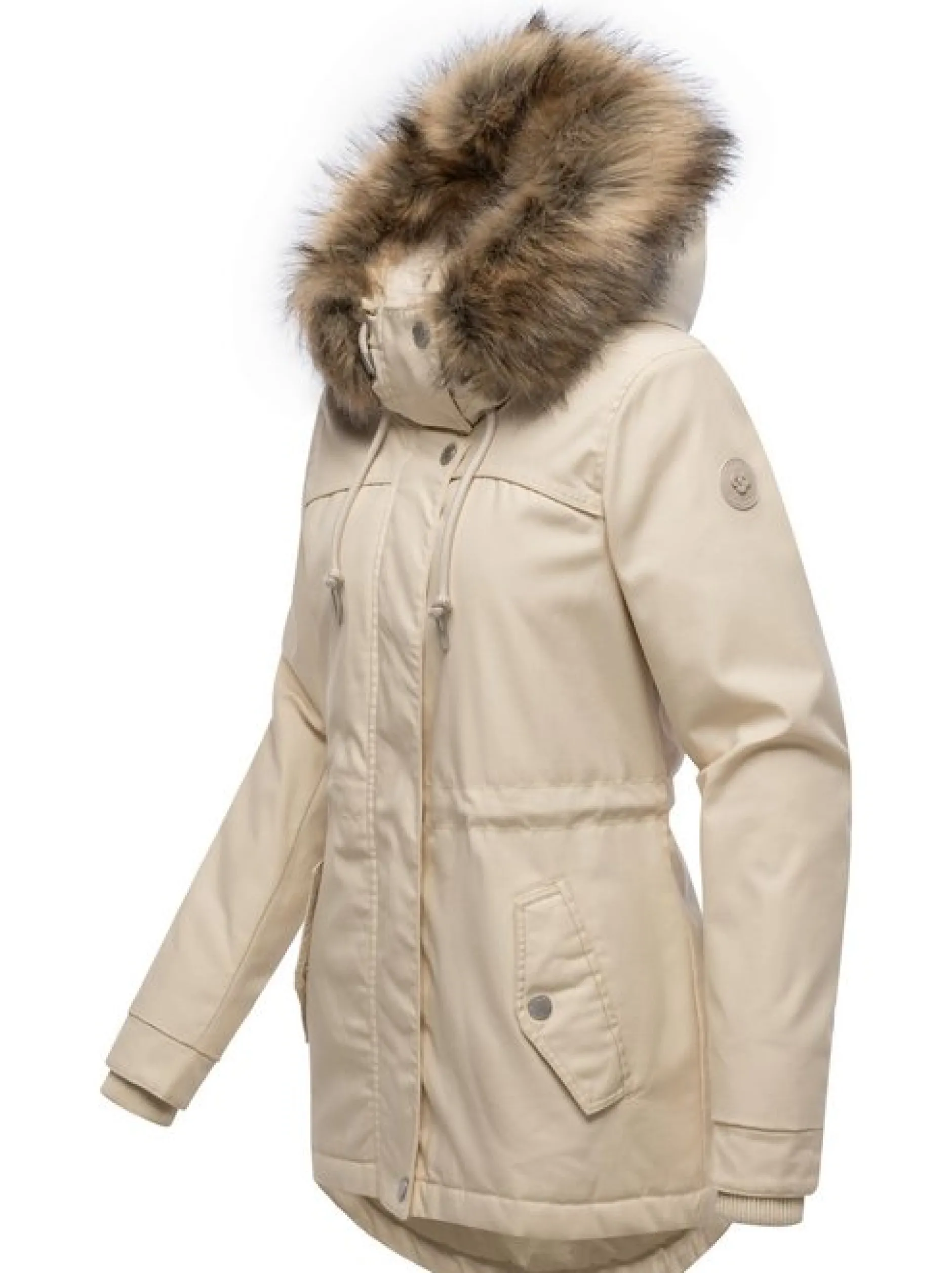 Ragwear Damen Winterjacke - Tawny Short YOUMODO in ecru