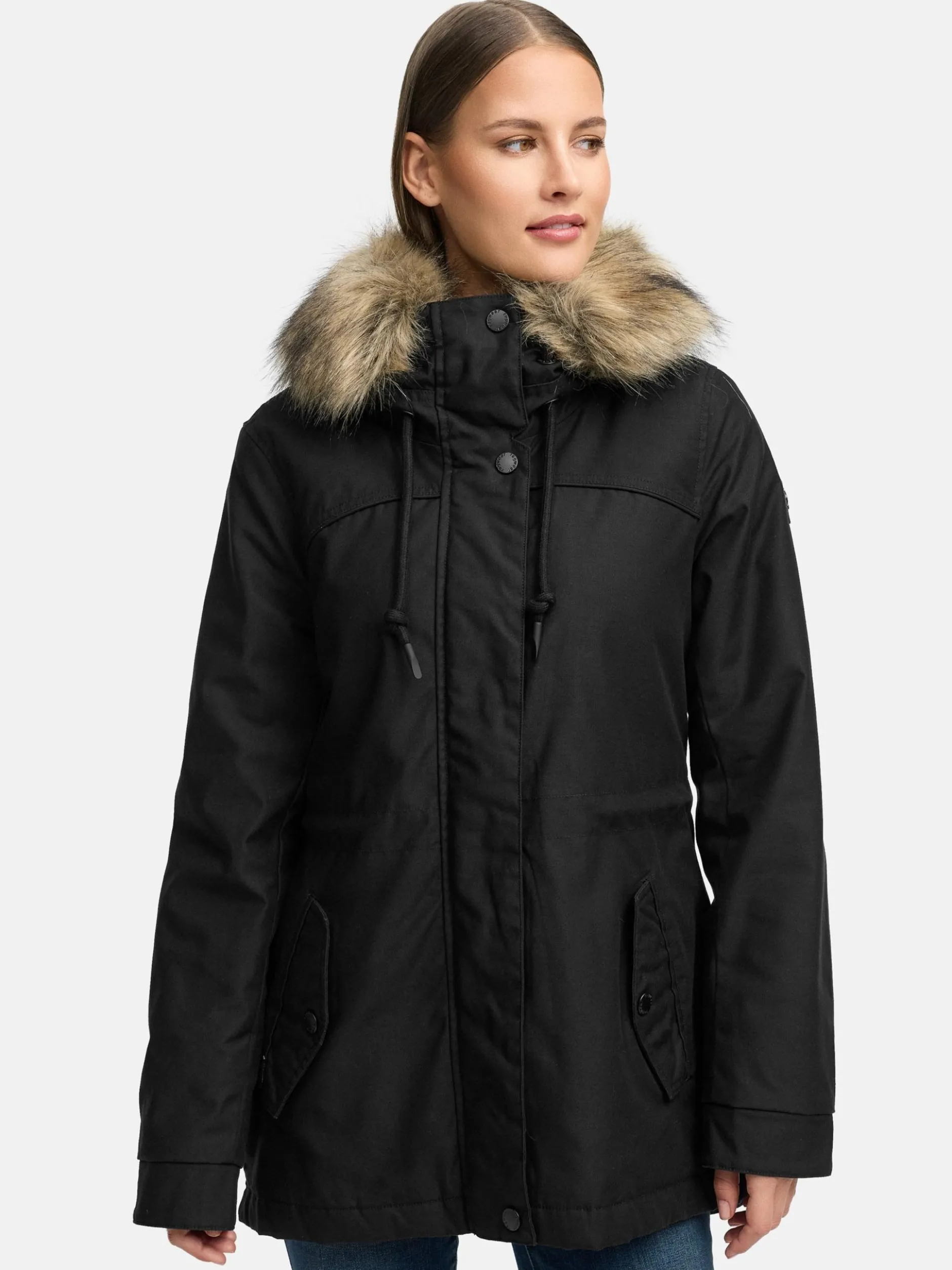 Ragwear Damen Winterjacke - Tawny Short YOUMODO in schwarz