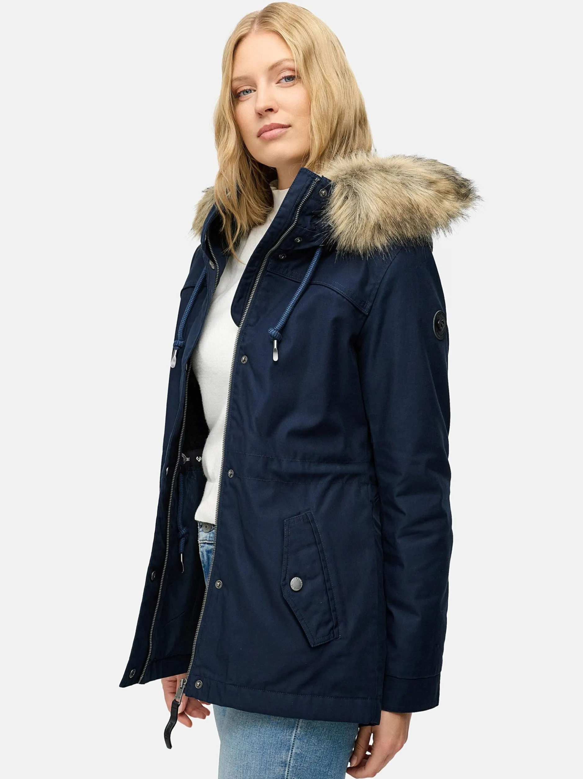 Ragwear Damen Winterjacke - Tawny Short YOUMODO in marine