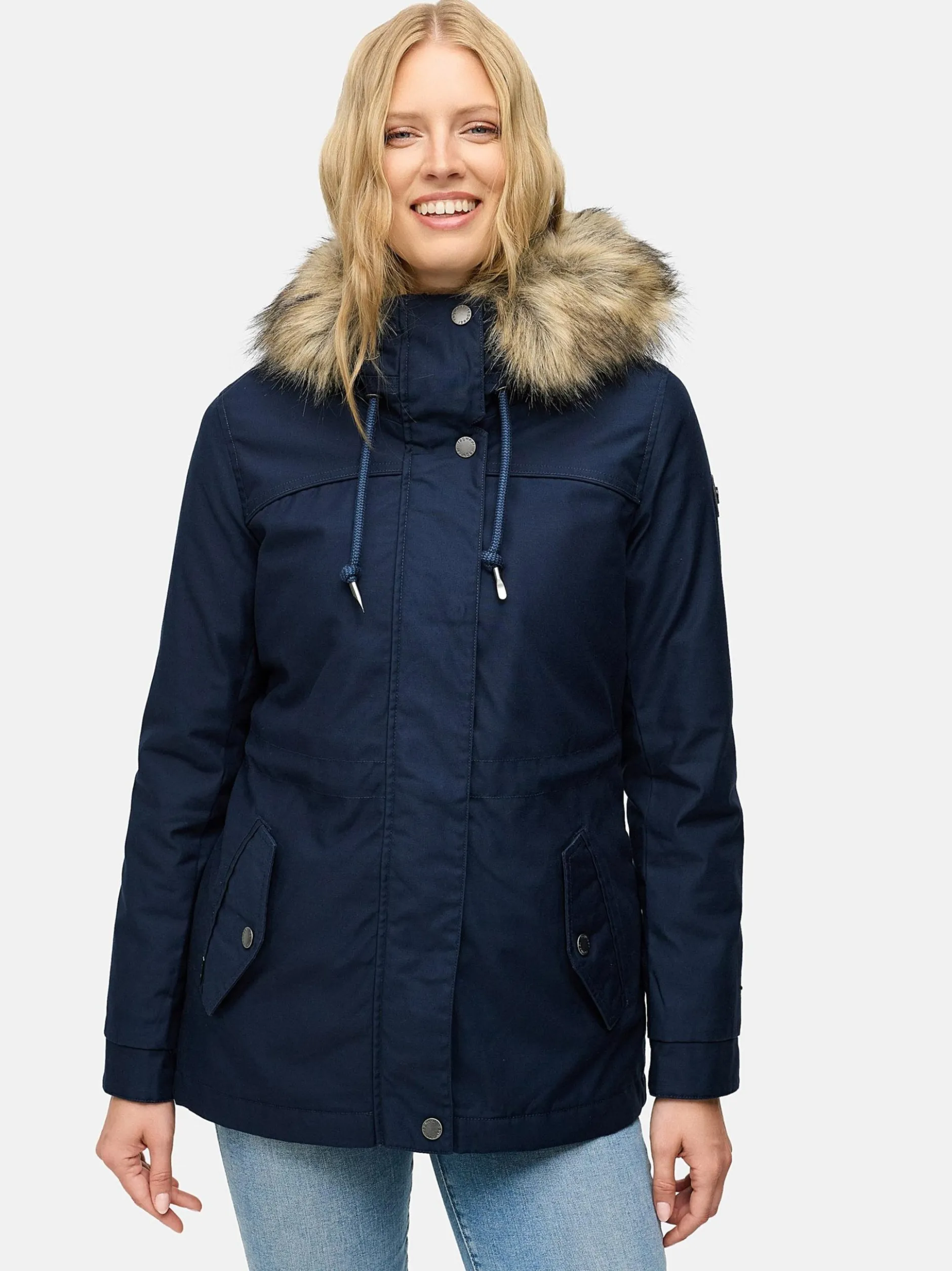 Ragwear Damen Winterjacke - Tawny Short YOUMODO in marine