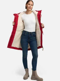 Ragwear Damen Winterjacke - YM-Canny in rot