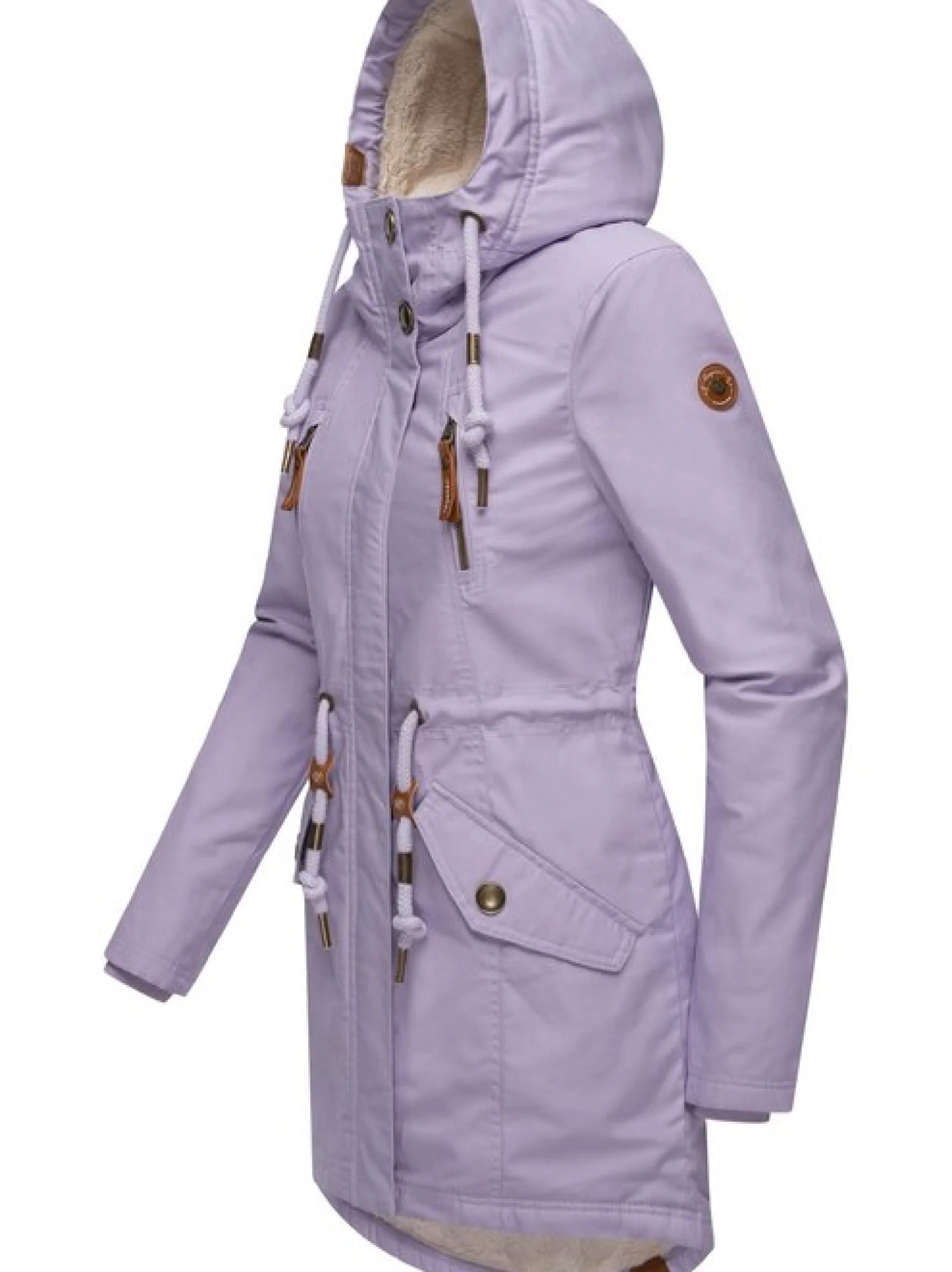 Ragwear Damen Wintermantel - Elsie in lila