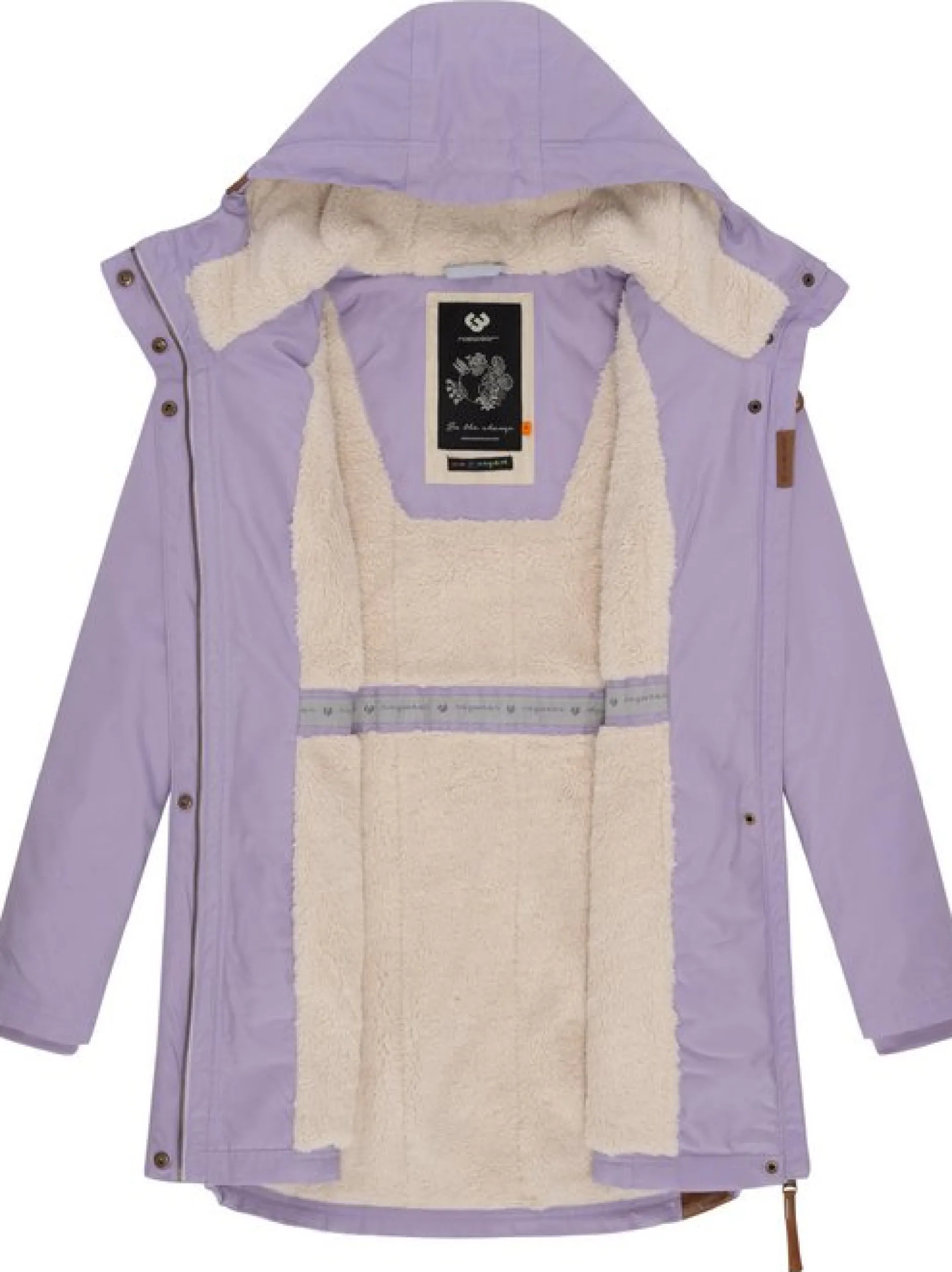 Ragwear Damen Wintermantel - Elsie in lila