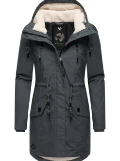 Ragwear Damen Wintermantel - Elsie in grau