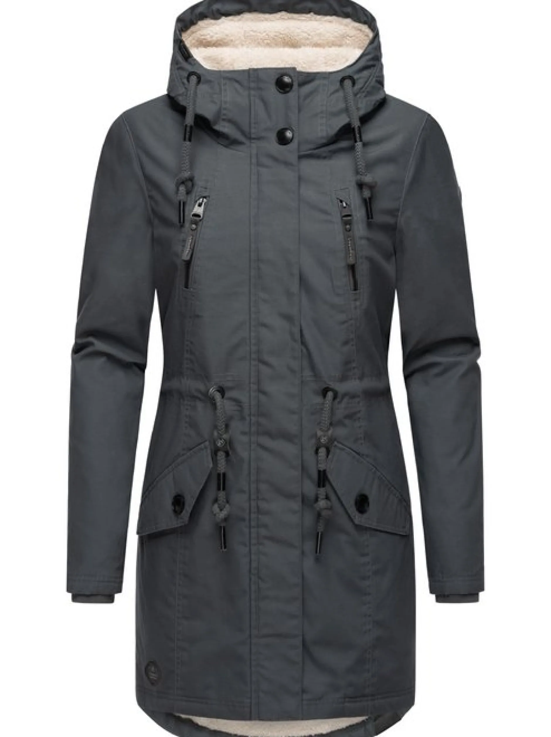Ragwear Damen Wintermantel - Elsie in grau