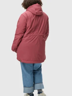 Ragwear Damen Wintermantel - Monadis Rainy II Intl. in rosa