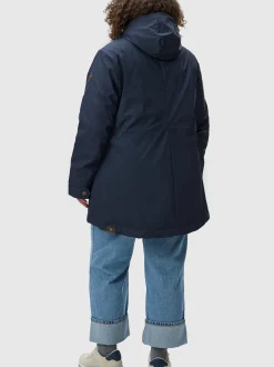 Ragwear Damen Wintermantel - Monadis Rainy II Intl. in blau