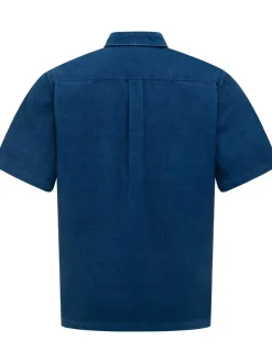 Ragwear Herren Kurzarmhemd - Teecord in blau