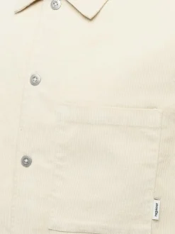 Ragwear Herren Kurzarmhemd - Teecord in ecru