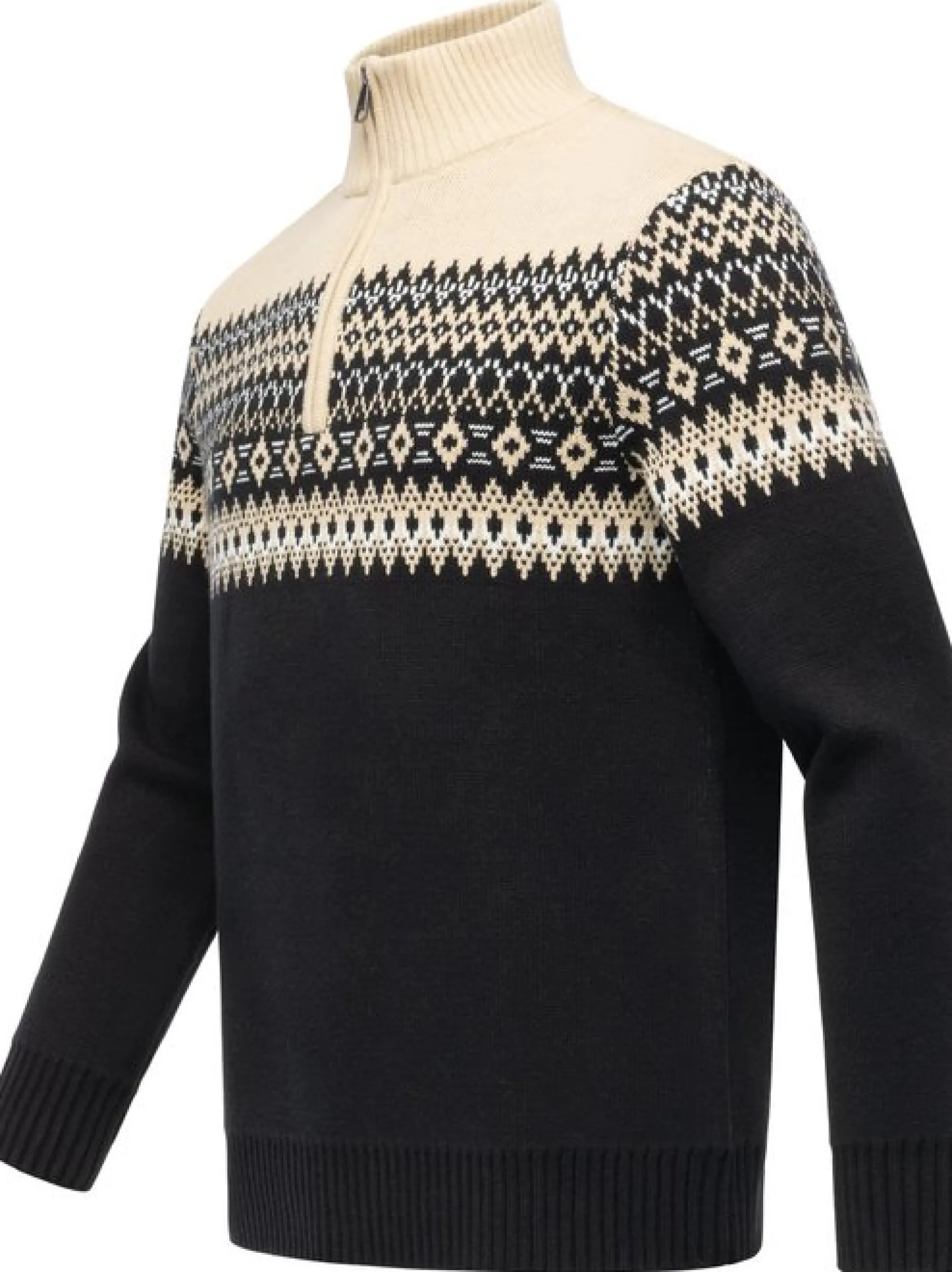 Ragwear Herren Norwegerpullover - Norwaian in schwarz