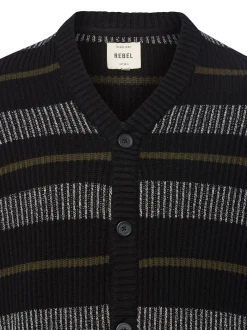 Redefined Rebel Herren Strickjacke - RRMiller in schwarz mehrfarbig