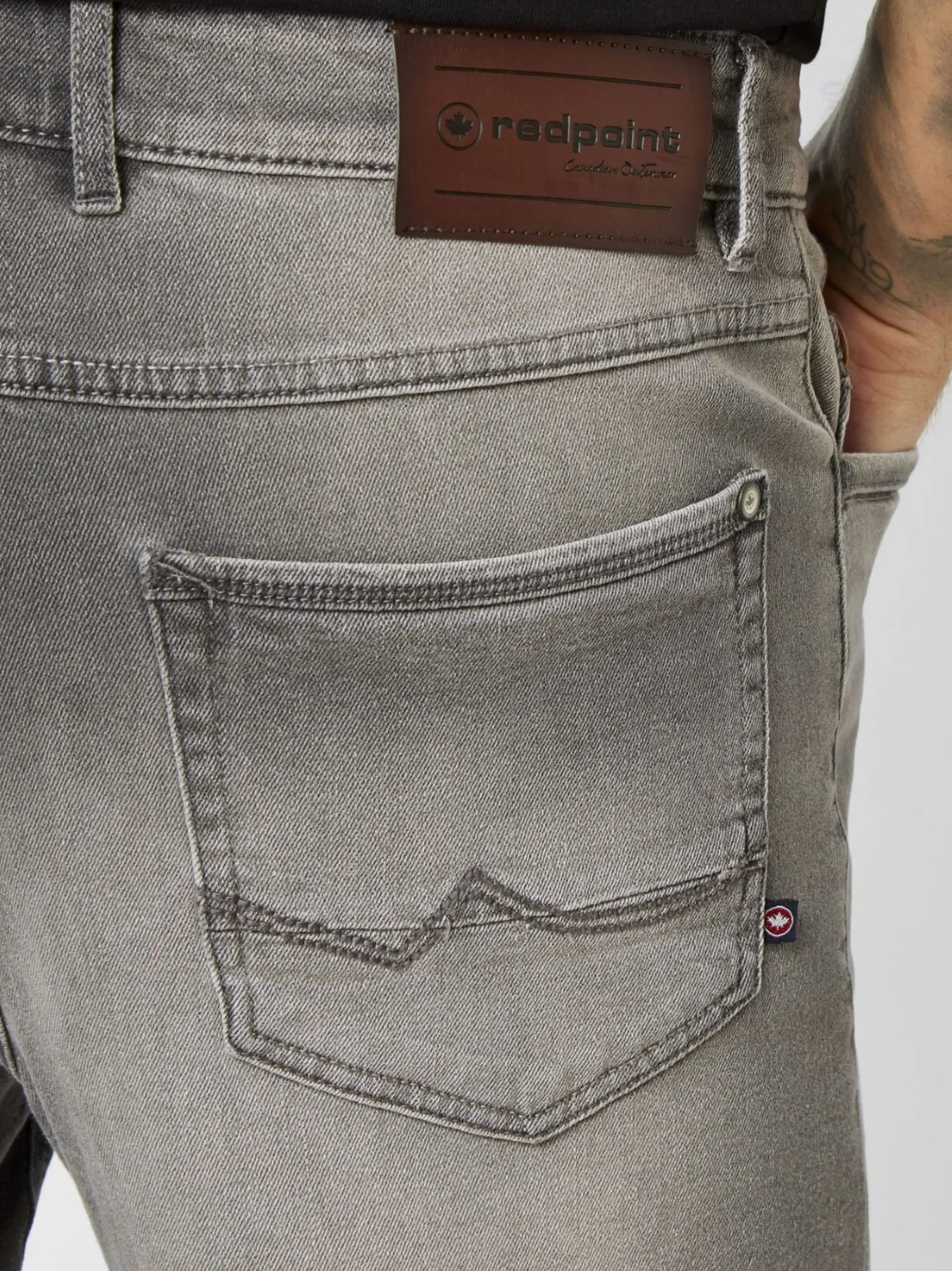 Redpoint Herren Bermuda - SHERBROOKE Comfort Fit in grau