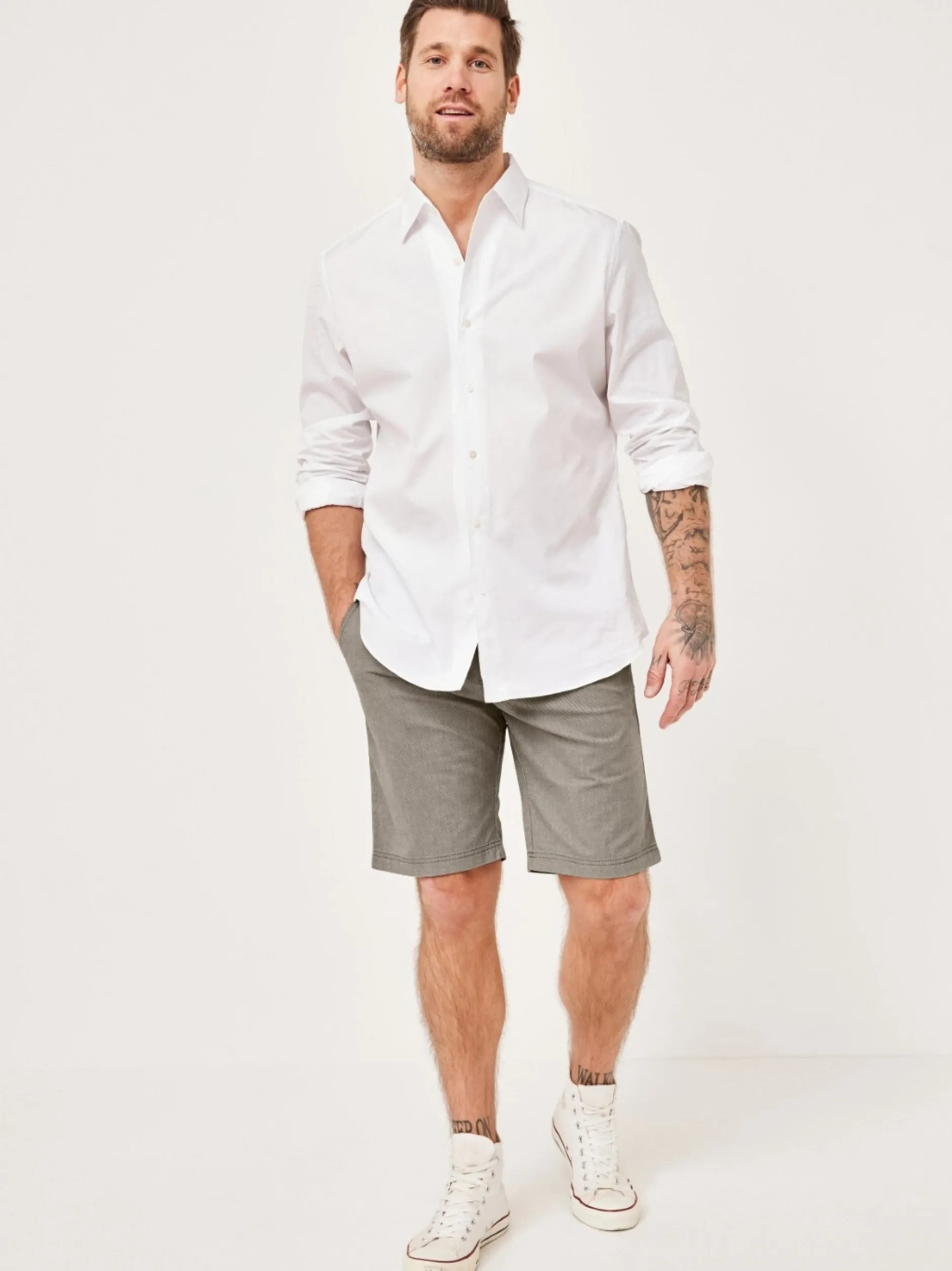 Redpoint Herren Bermuda - Surrey Slim Fit in beige