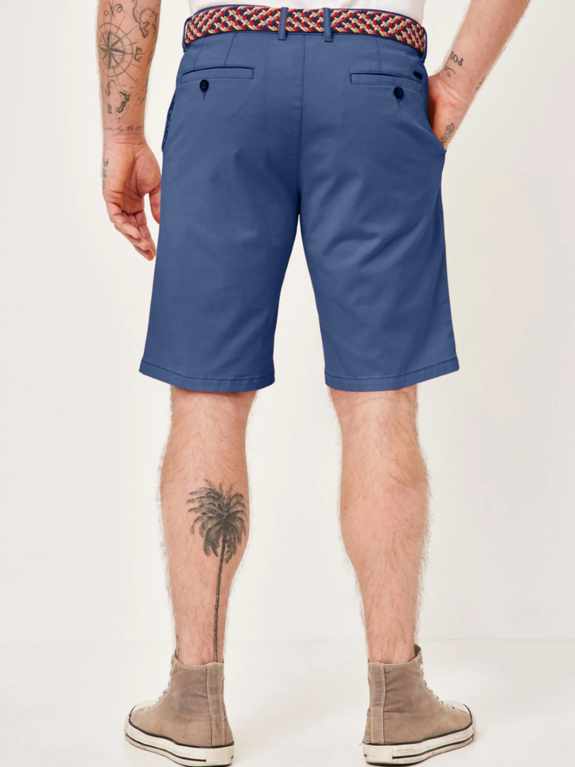 Redpoint Herren Bermuda - SURREY Slim Fit in blau