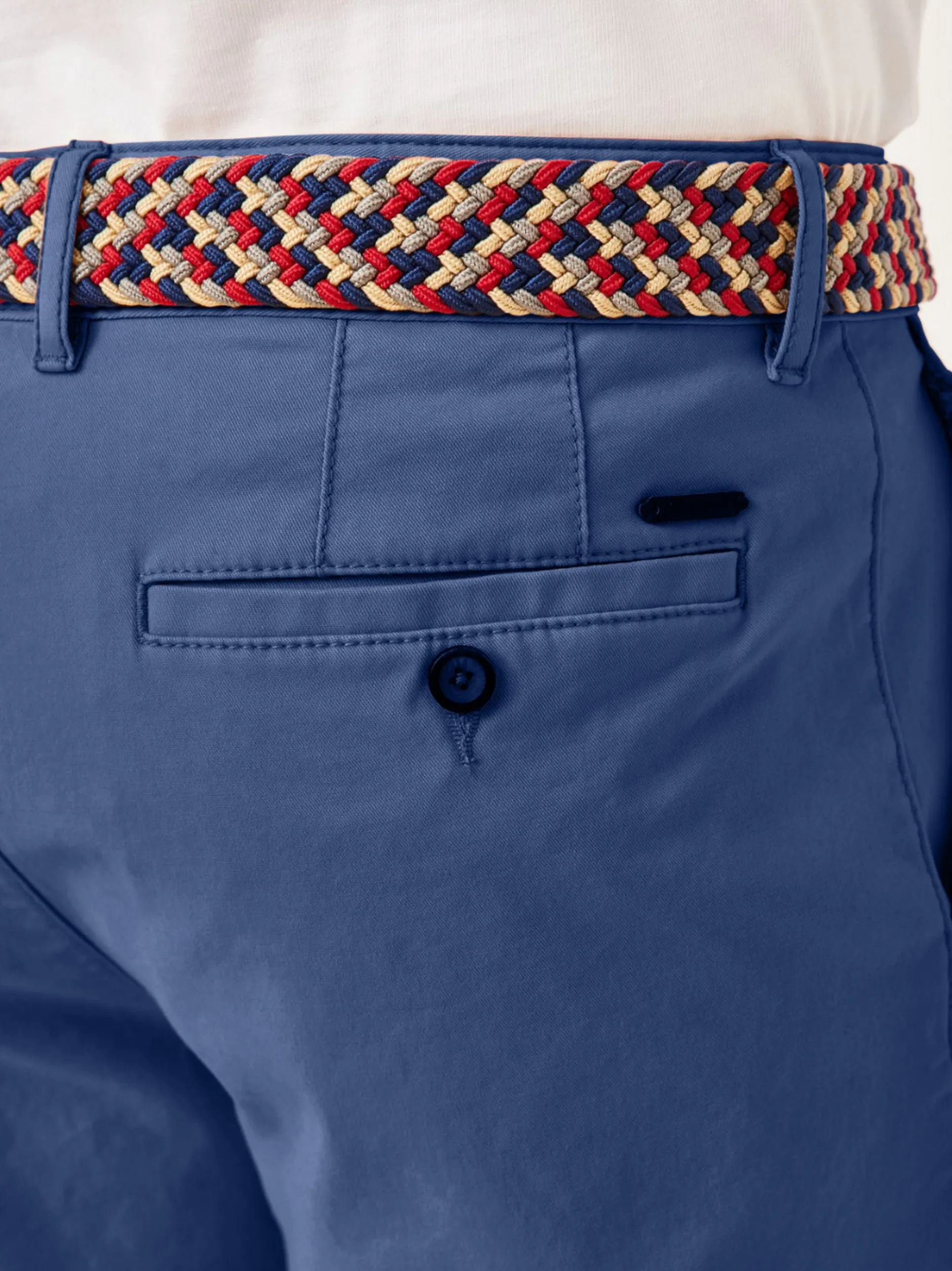 Redpoint Herren Bermuda - SURREY Slim Fit in blau