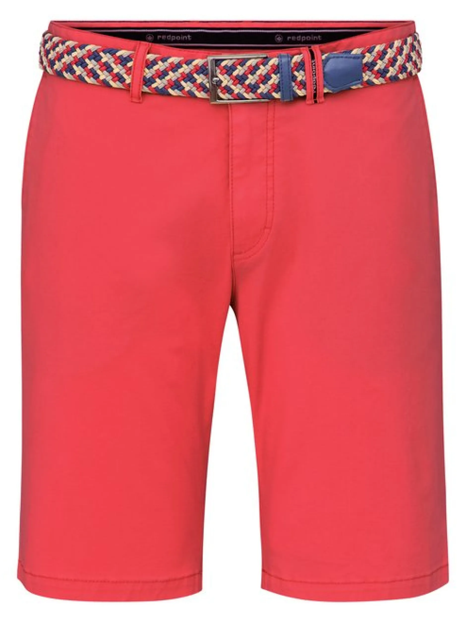 Redpoint Herren Bermuda - SURREY Slim Fit in rot