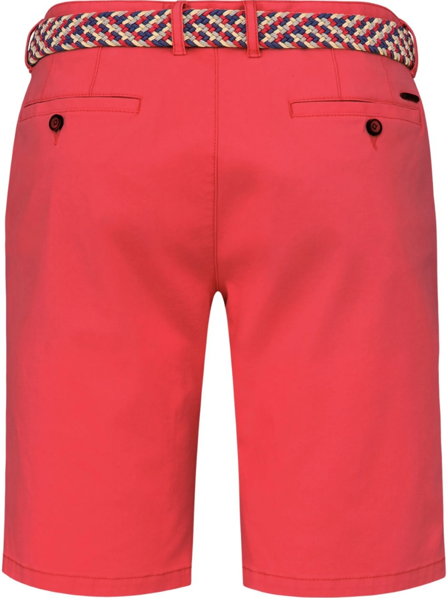 Redpoint Herren Bermuda - SURREY Slim Fit in rot