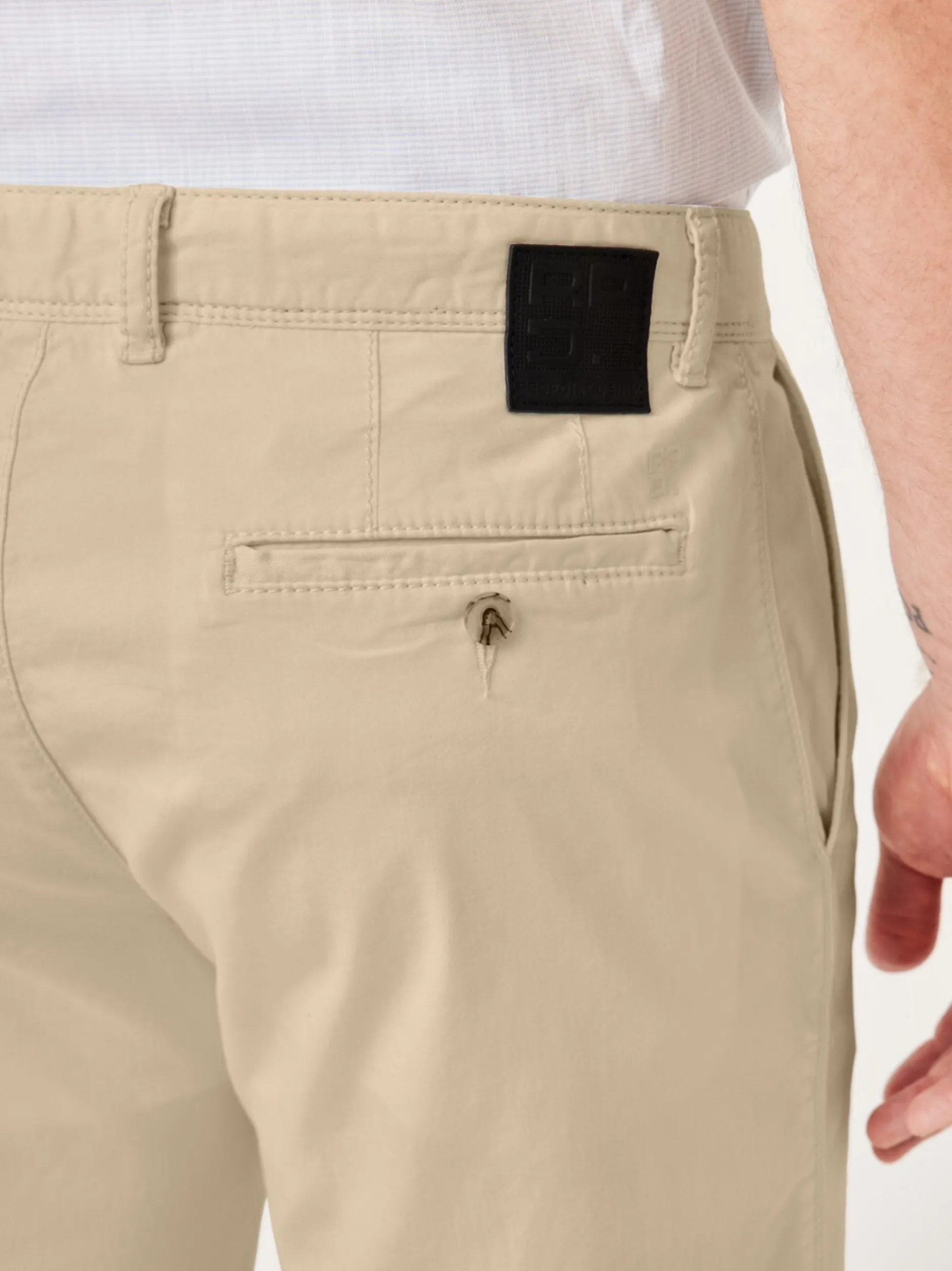 Redpoint Herren Bermuda - Surrey Slim Fit in beige