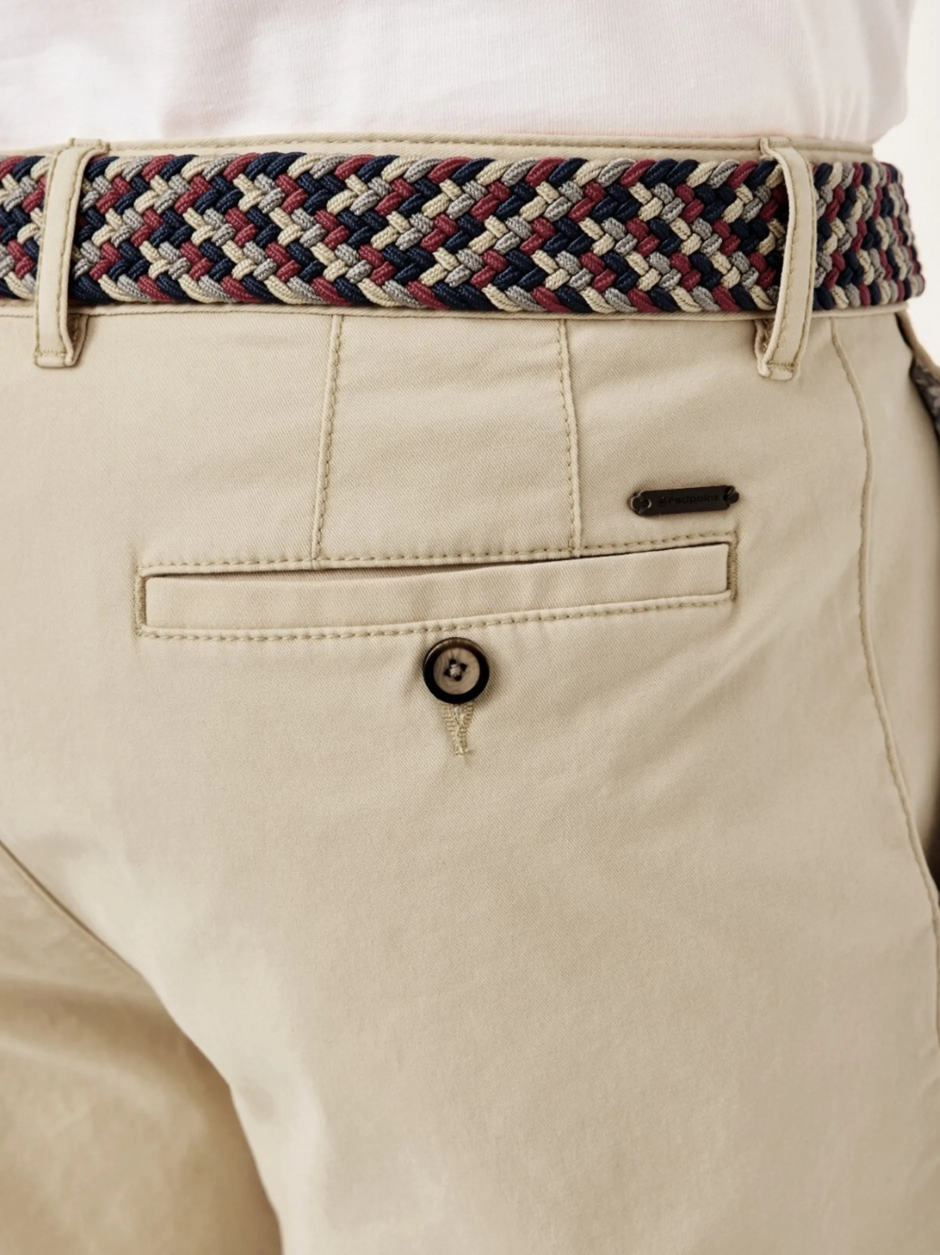 Redpoint Herren Bermuda - SURREY Slim Fit in beige
