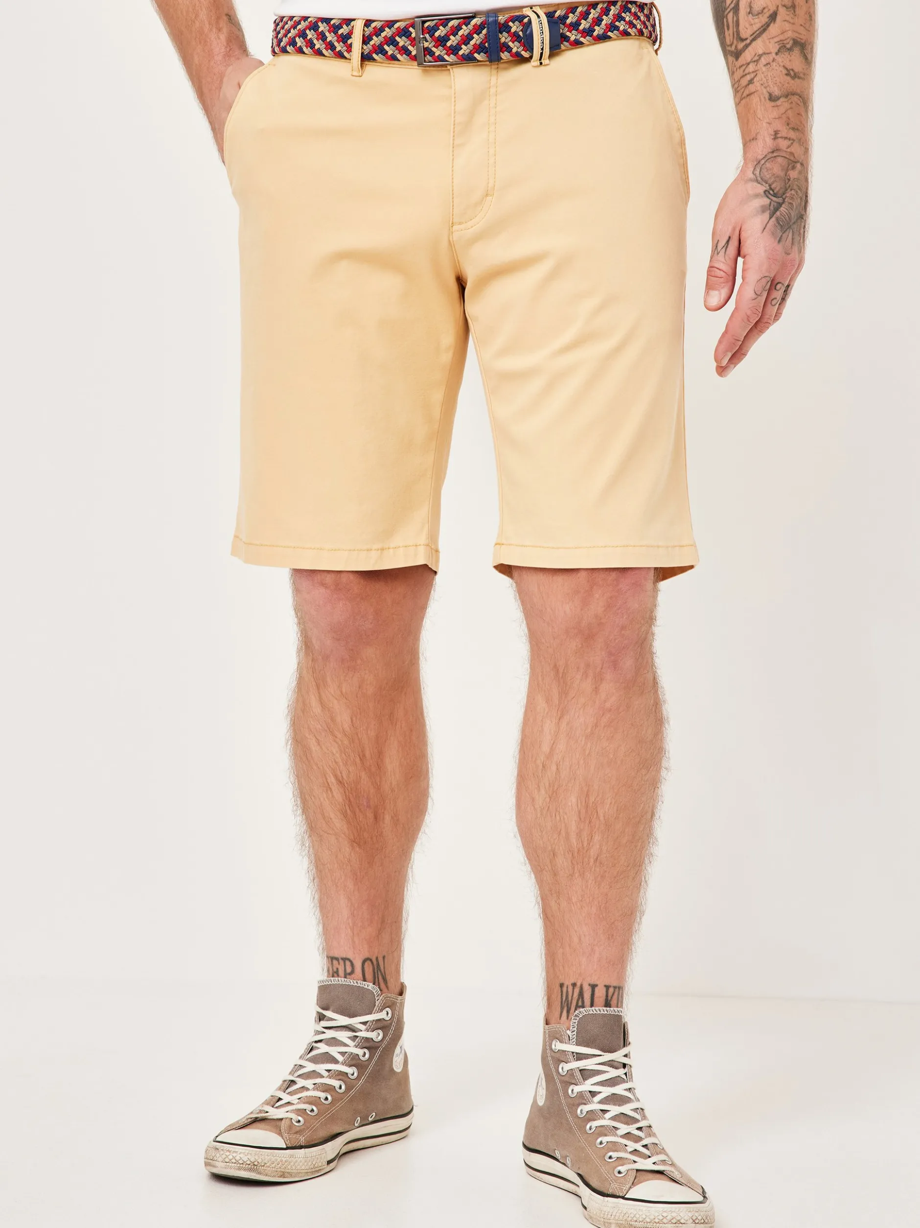 Redpoint Herren Bermuda - SURREY Slim Fit in gelb