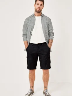 Redpoint Herren Cargobermuda - VANCOUVER Regular Fit in schwarz