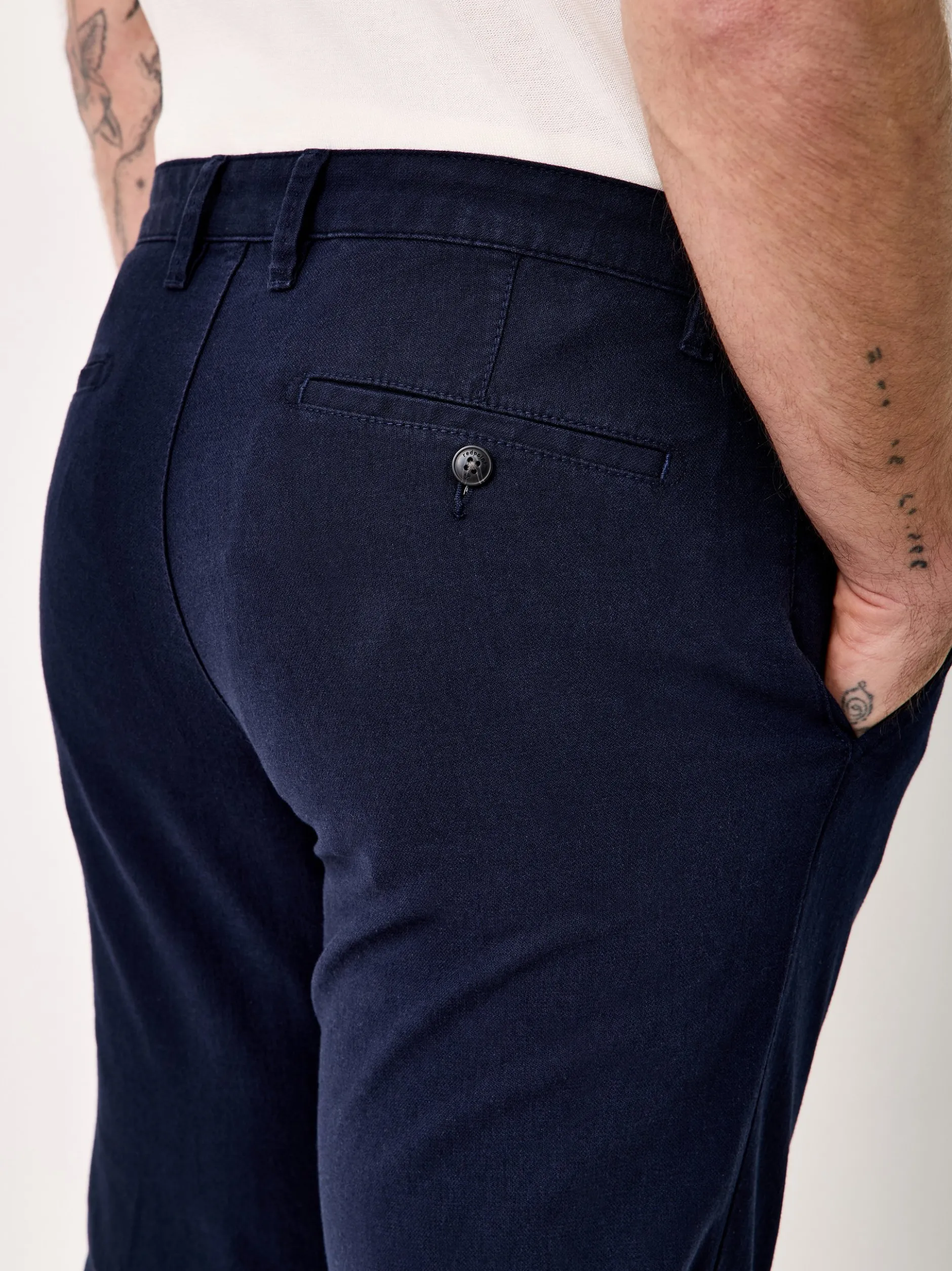 Redpoint Herren Chino - JASPER Slim Fit in marine