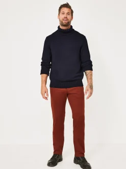 Redpoint Herren Chino - JASPER Slim Fit in kastanie