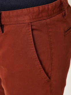 Redpoint Herren Chino - JASPER Slim Fit in kastanie