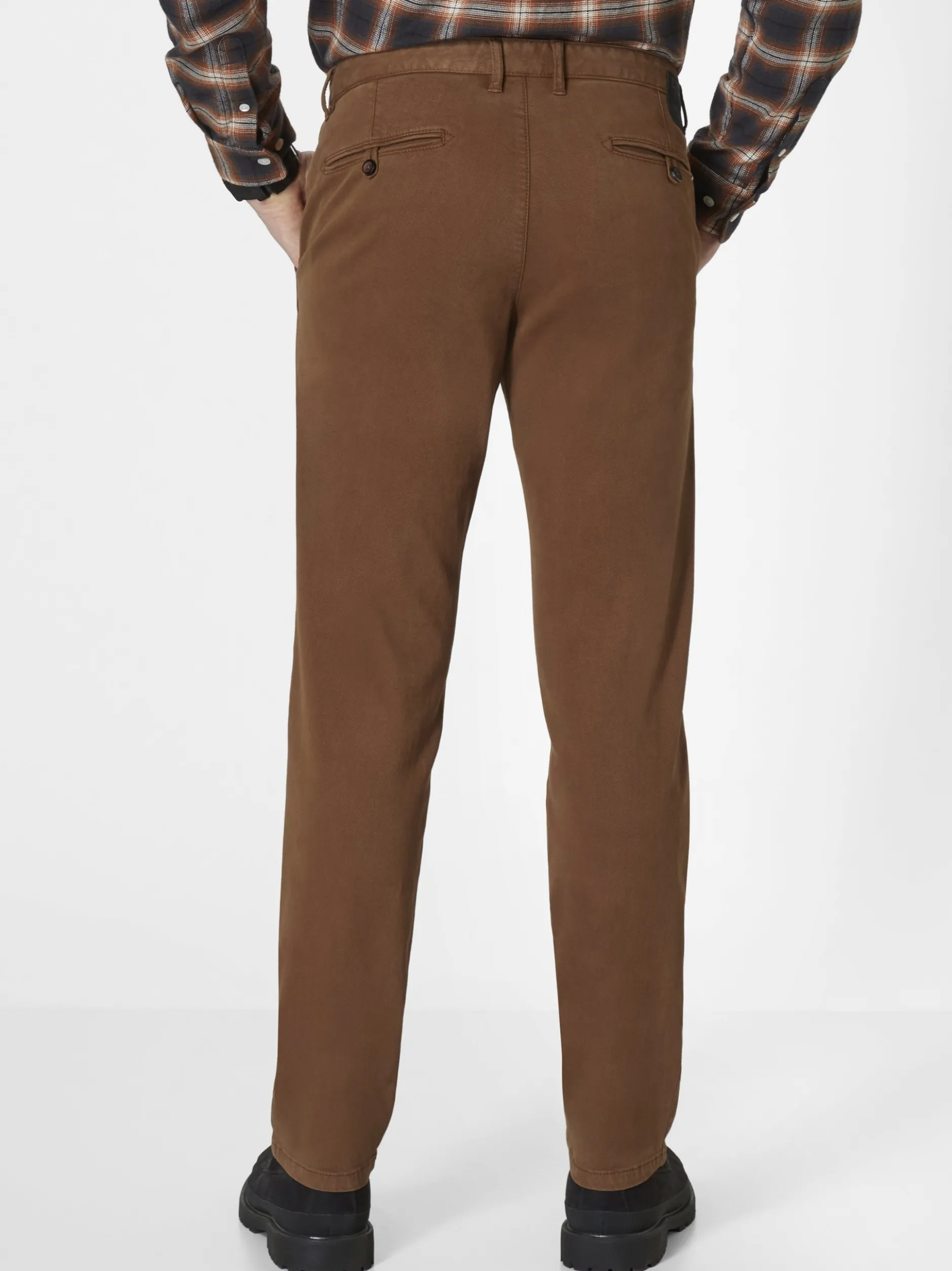 Redpoint Herren Chino - Jasper Slim Fit in kastanie