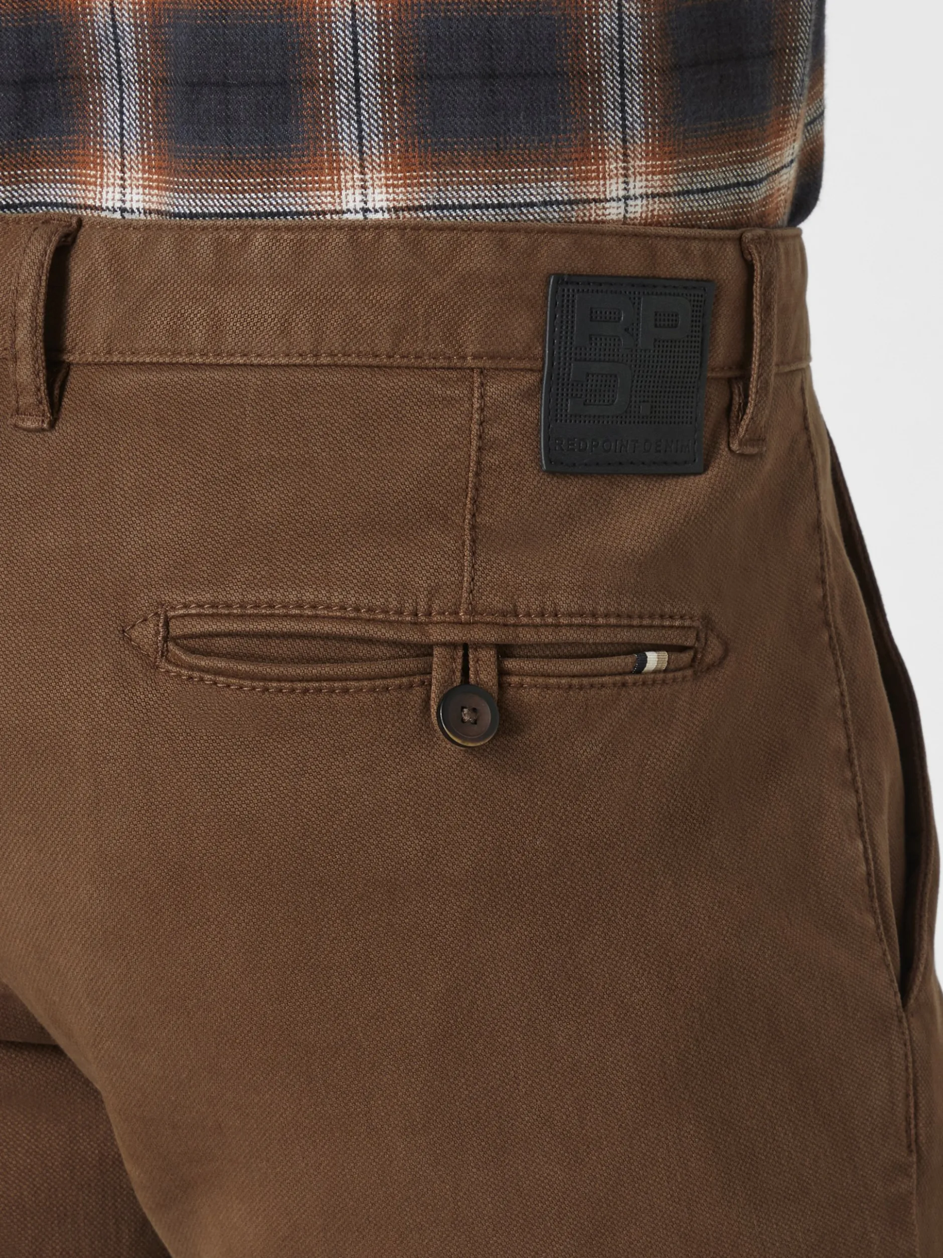 Redpoint Herren Chino - Jasper Slim Fit in kastanie