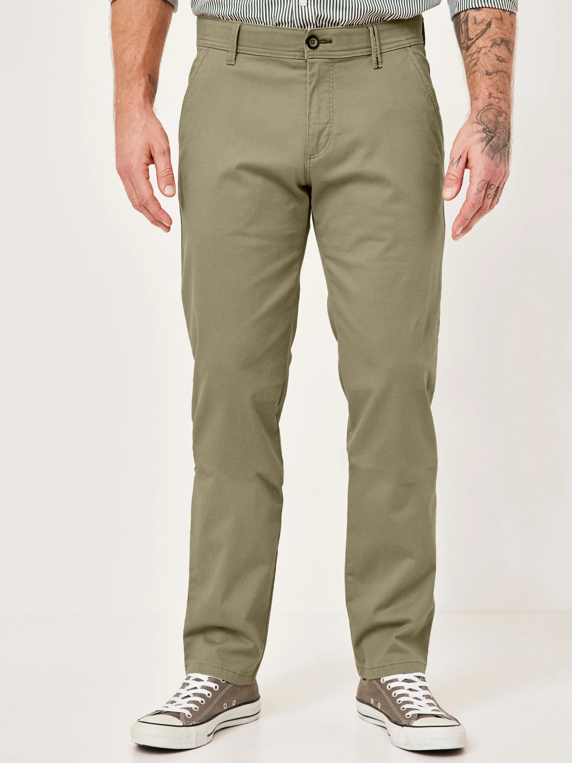 Redpoint Herren Chino - ODESSA Straight Fit in oliv
