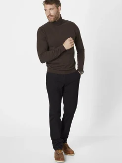 Redpoint Herren Chino - ODESSA Straight Fit in schwarz