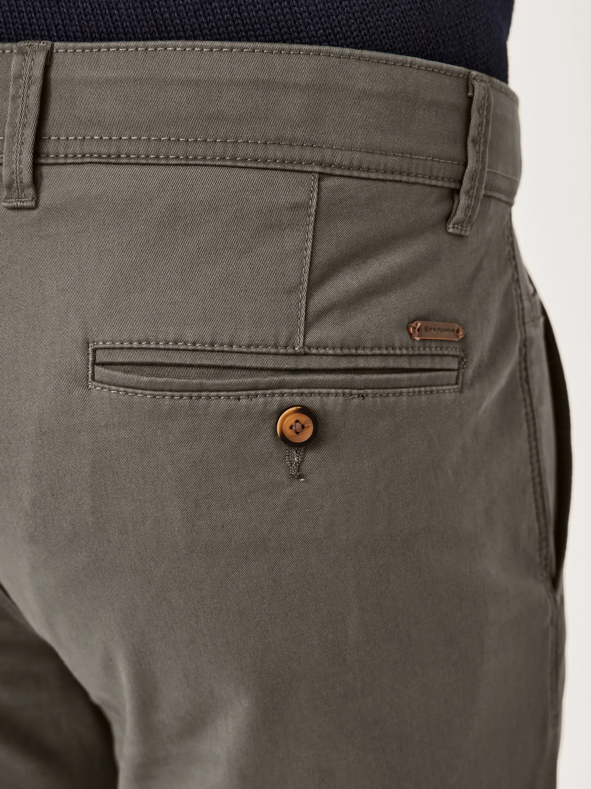Redpoint Herren Chino - ODESSA Straight Fit in oliv
