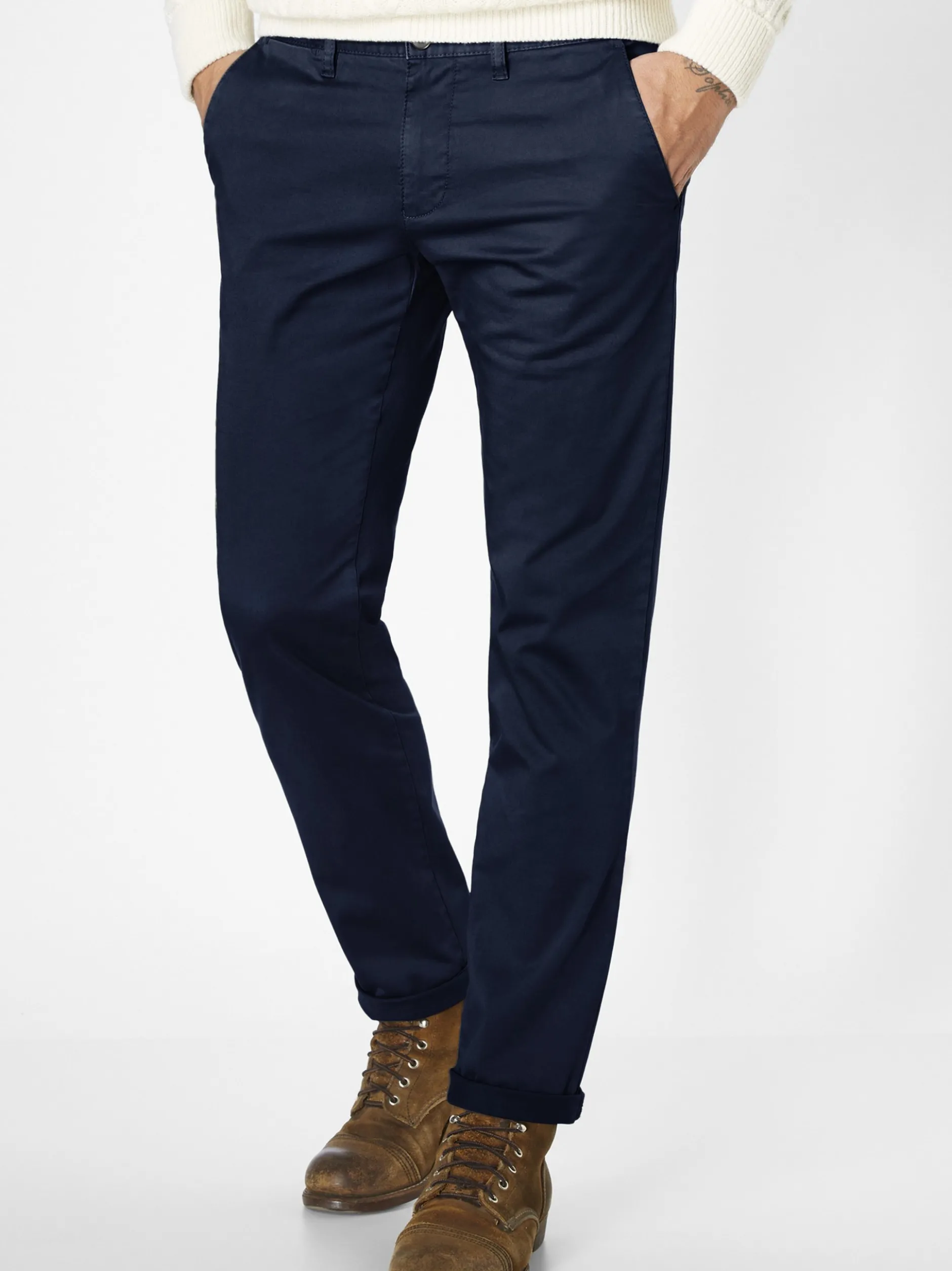 Redpoint Herren Chino - ODESSA Regular Fit in marine