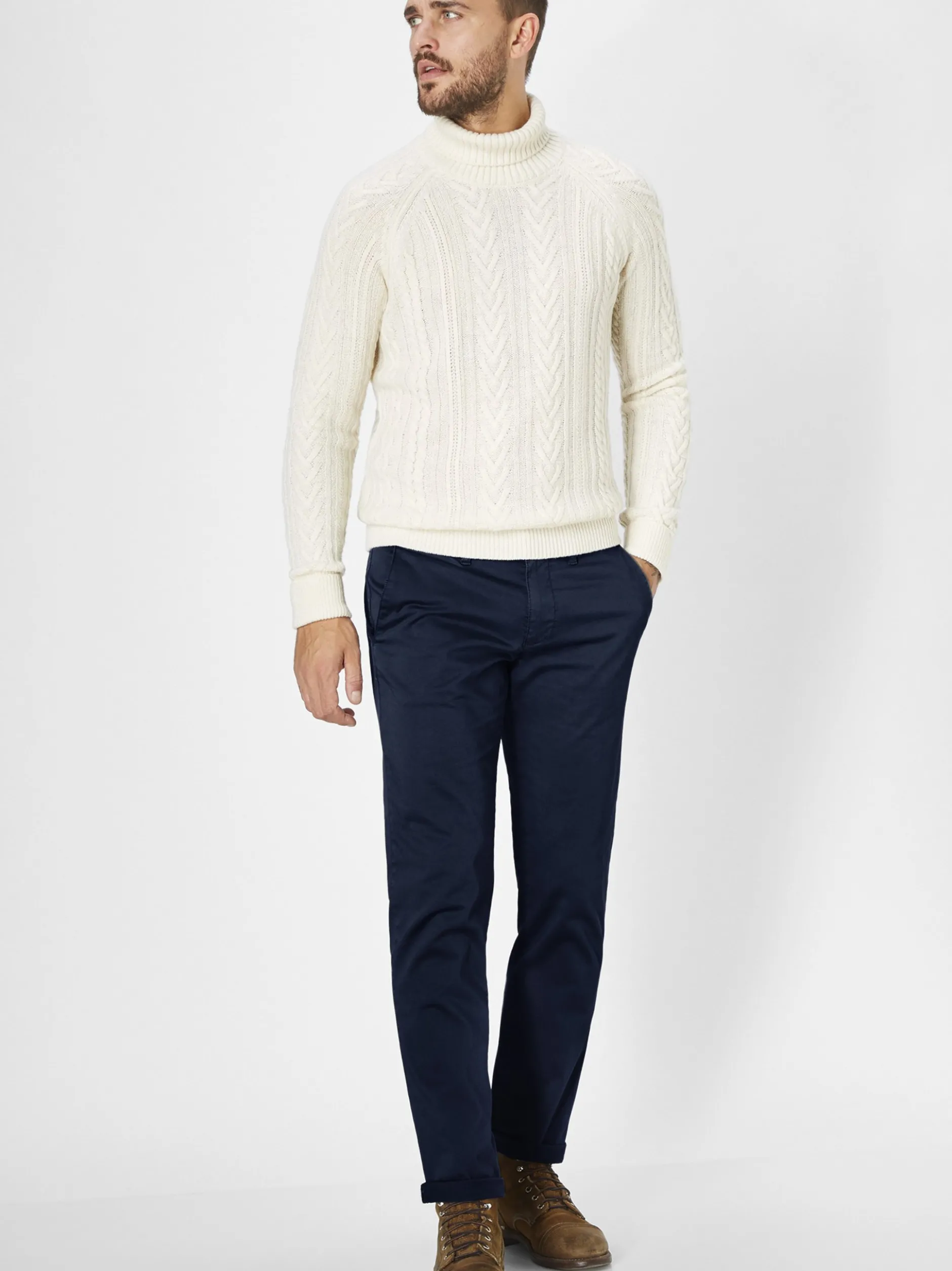 Redpoint Herren Chino - ODESSA Regular Fit in marine