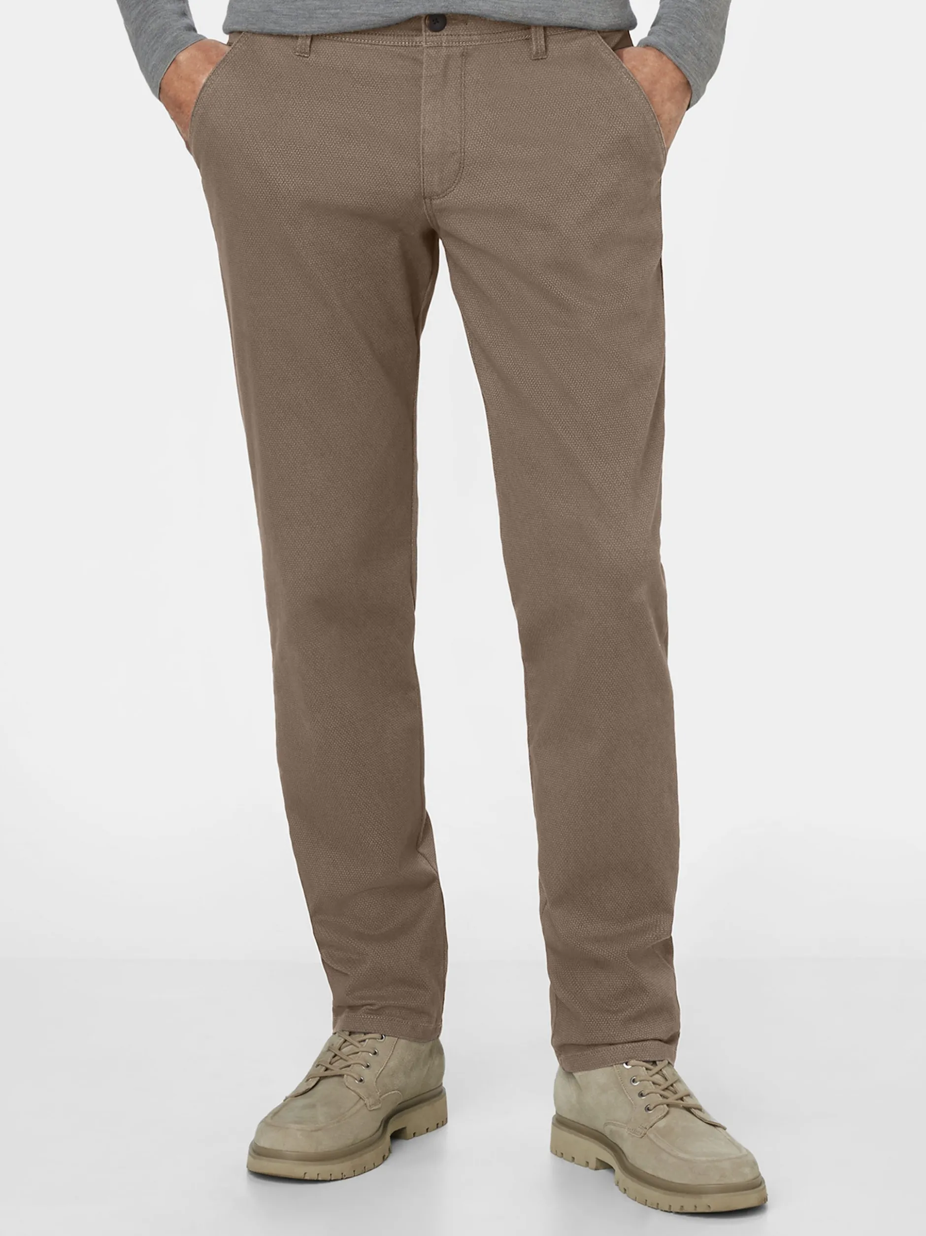 Redpoint Herren Chino - ODESSA Regular Fit in braun