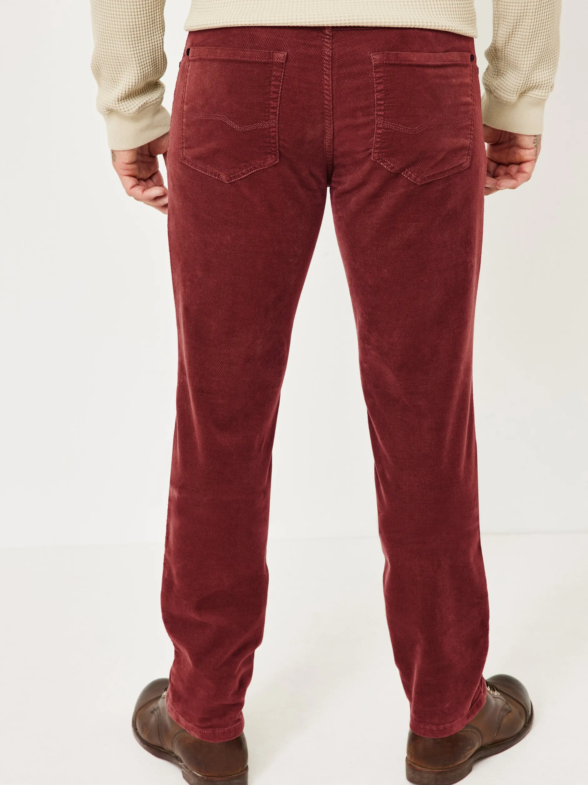 Redpoint Herren Cordhose - MILTON Straight Fit in kastanie