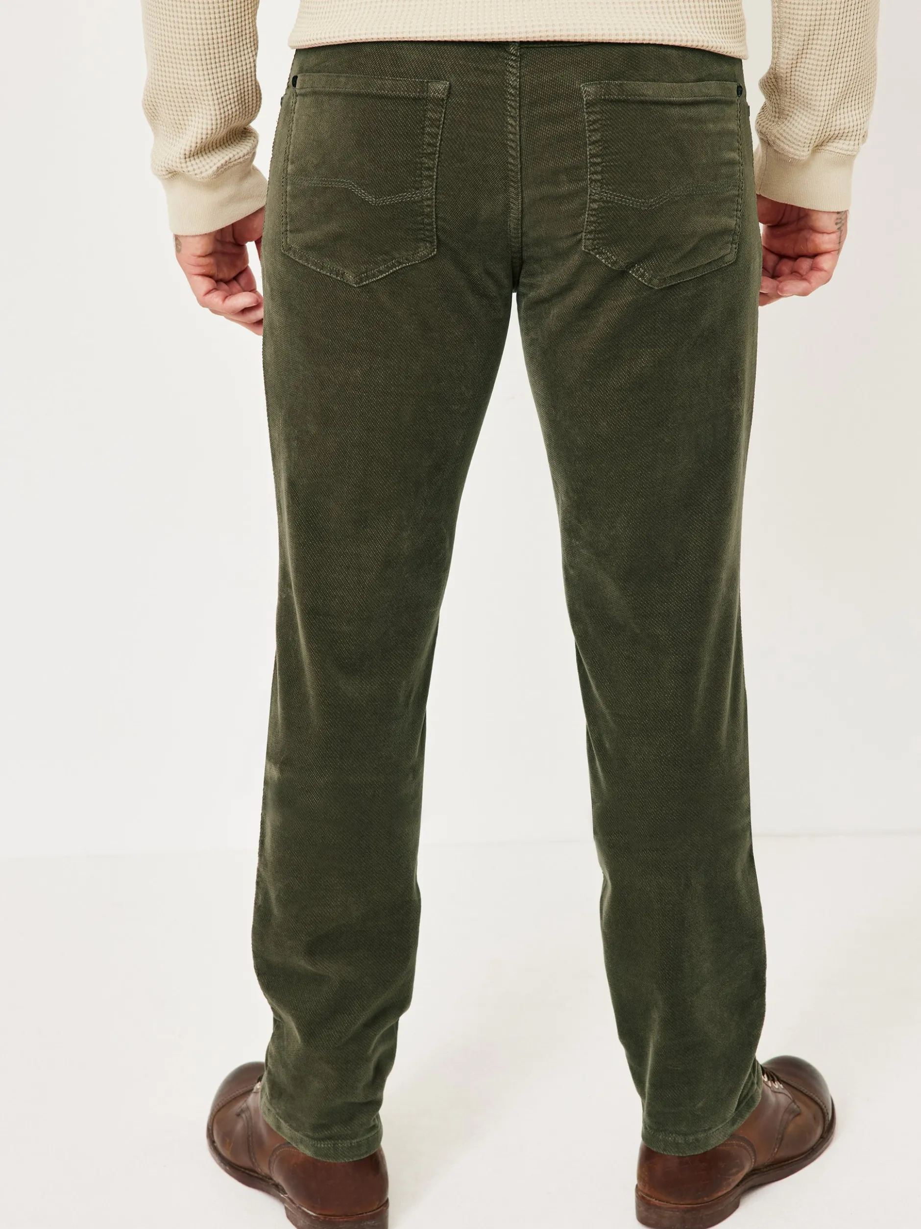 Redpoint Herren Cordhose - MILTON Straight Fit in oliv