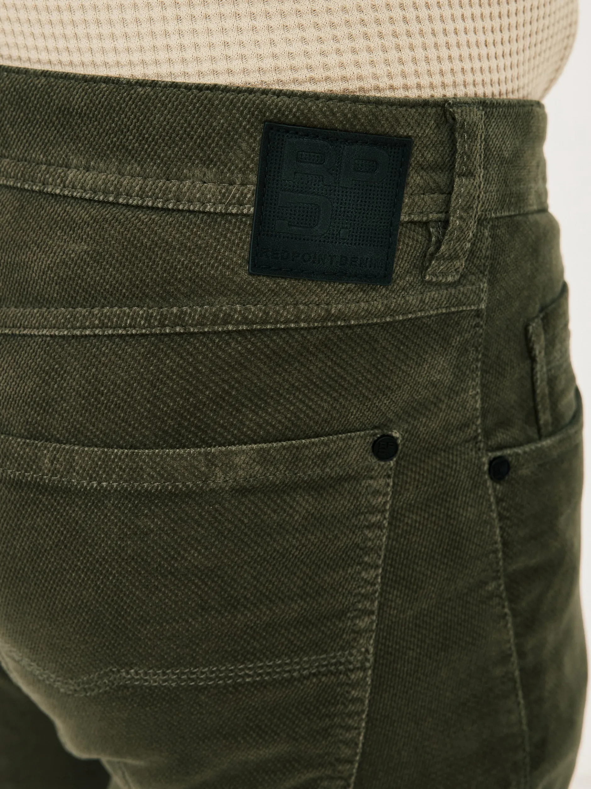 Redpoint Herren Cordhose - MILTON Straight Fit in oliv