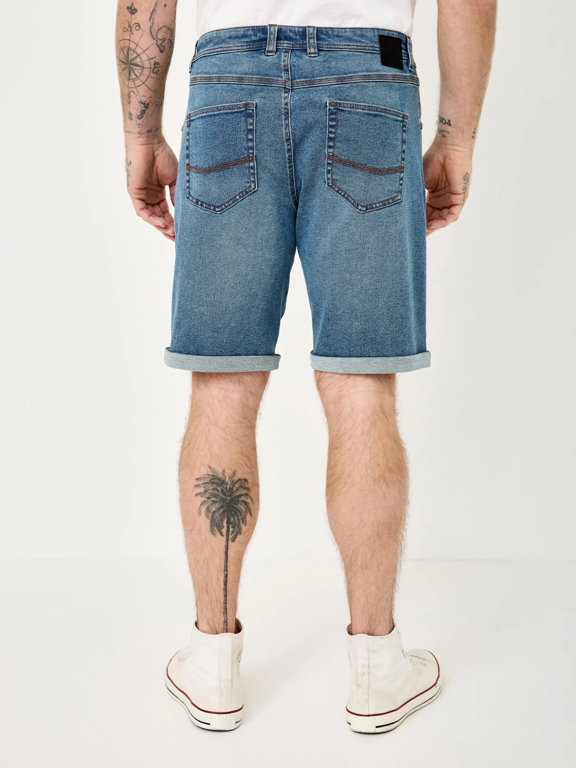 Redpoint Herren Jeansshorts - SHERBROOKE in light stone