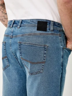 Redpoint Herren Jeansshorts - SHERBROOKE in light stone