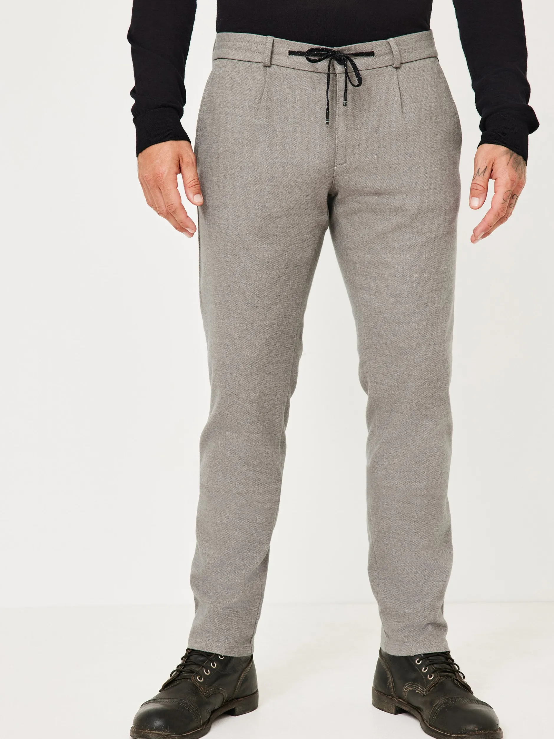 Redpoint Herren Jogg Stoffhose - DIGBY Slim Fit in grau