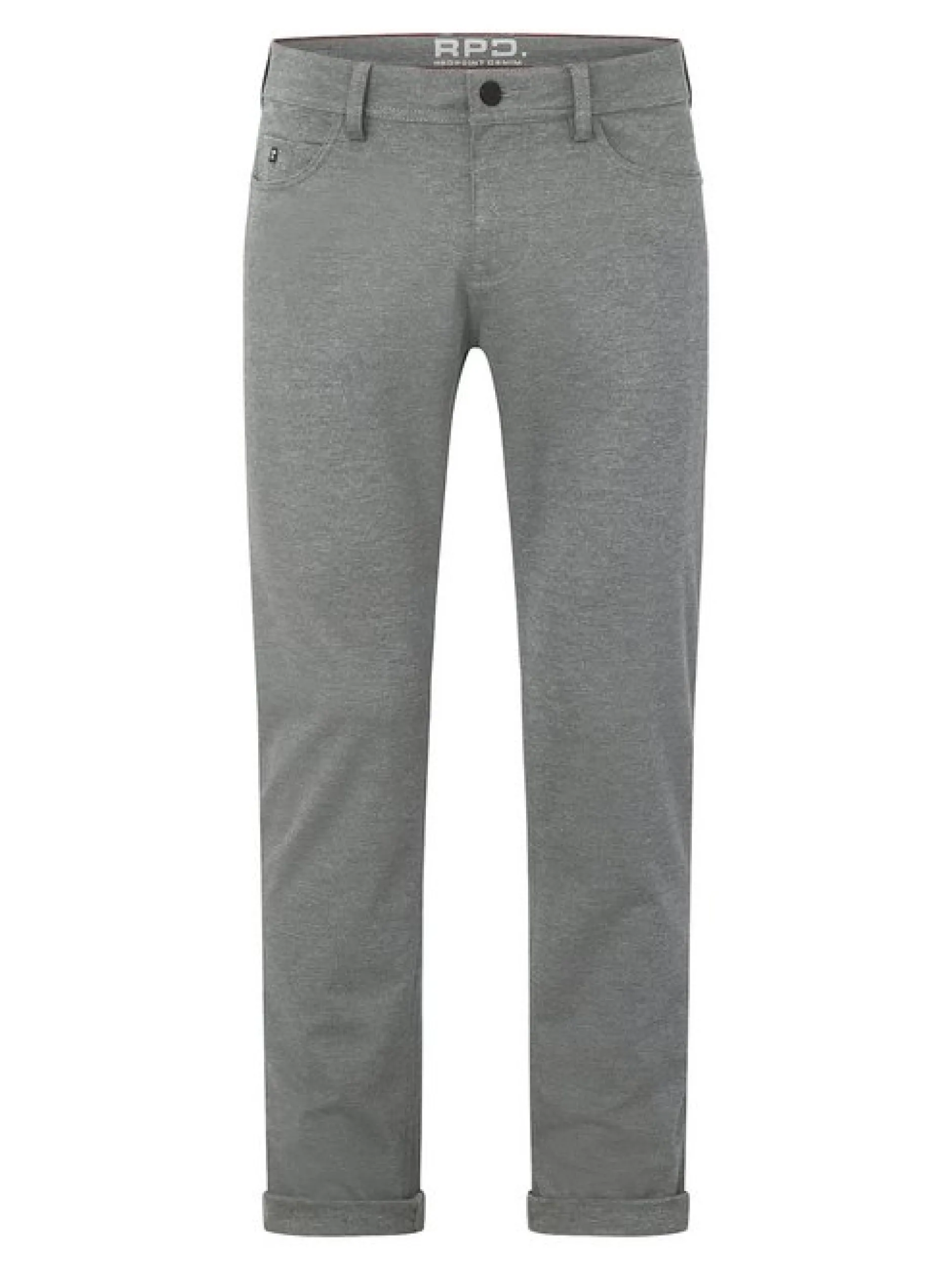 Redpoint Herren 5-Pocket Hose - Kanata Slim Fit in grau