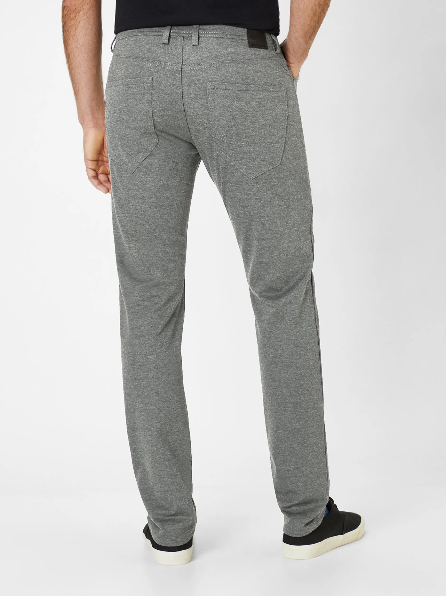 Redpoint Herren 5-Pocket Hose - Kanata Slim Fit in grau