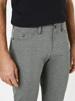 Redpoint Herren 5-Pocket Hose - Kanata Slim Fit in grau