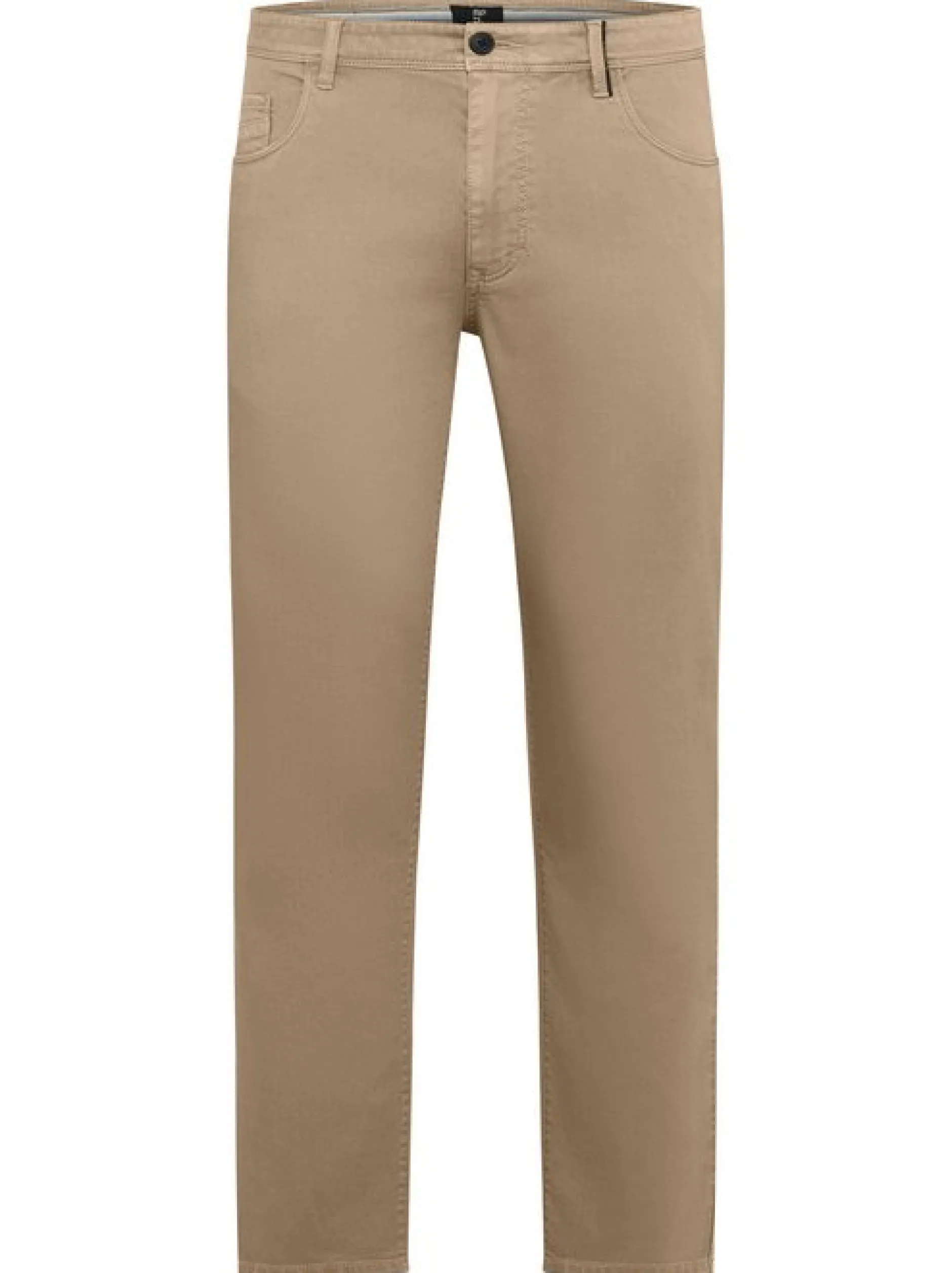 Redpoint Herren 5-Pocket Hose - Milton Straight Fit in beige