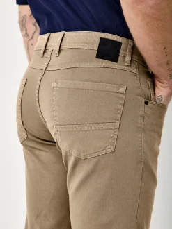 Redpoint Herren 5-Pocket Hose - Milton Straight Fit in beige