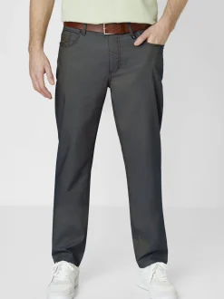 Redpoint Herren 5-Pocket Hose - MILTON Straight Fit in grau