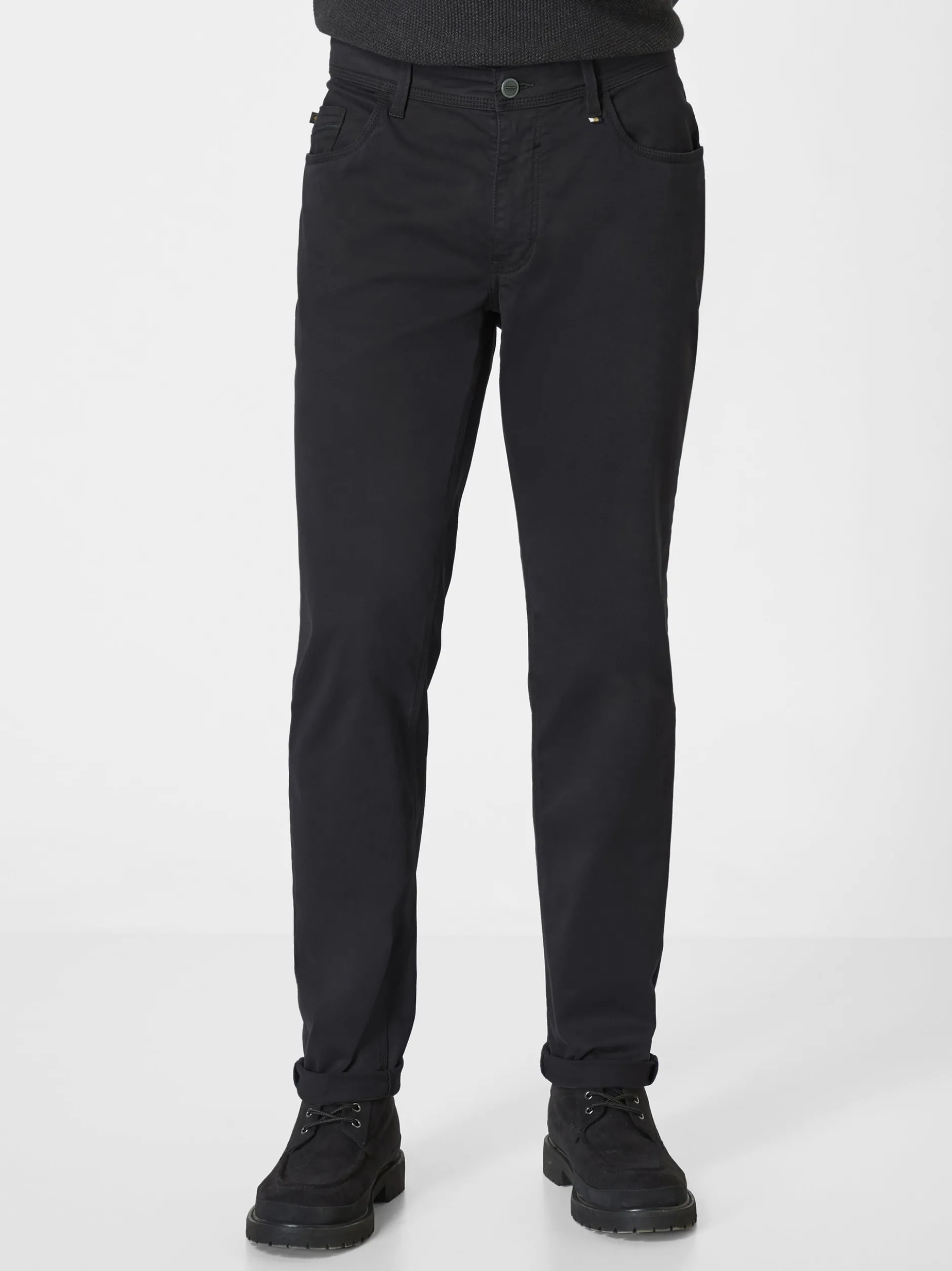 Redpoint Herren 5-Pocket Hose - MILTON Straight Fit in schwarz